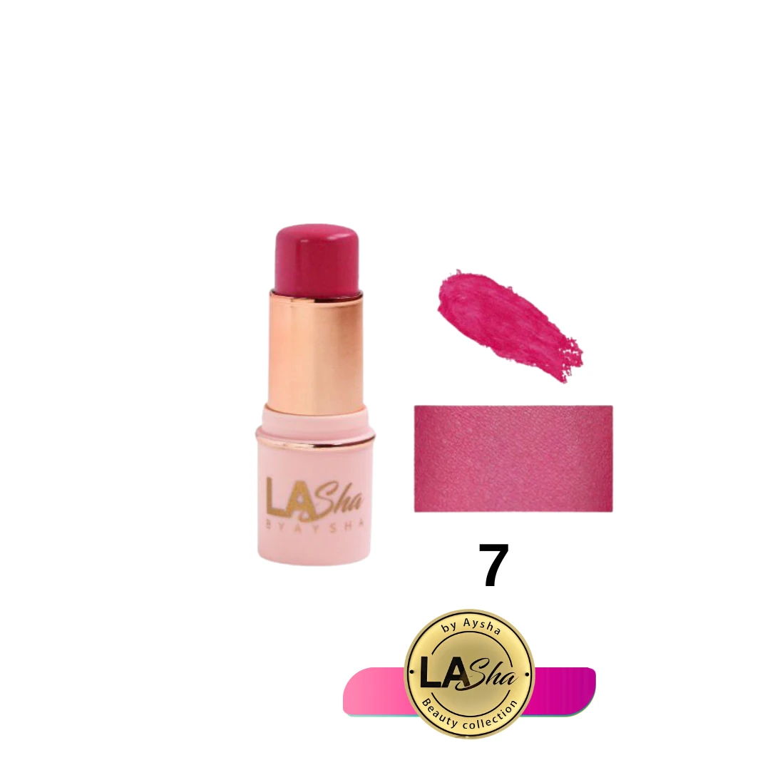 || LAsha || بلاشر رقم 7 أحمر وردي براند لاشا الأصلية